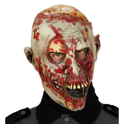 Halloween Masker Bebloede Zombie van Widmann koop je bij Partywinkel