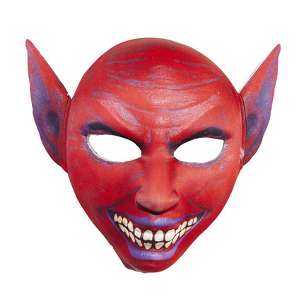 Halloween Masker Bordeaux Rood Duivel van Widmann koop je bij Partywinkel