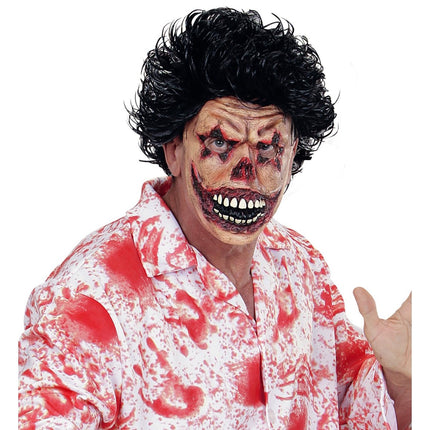 Halloween Masker Clown Met Wonden van Widmann koop je bij Partywinkel