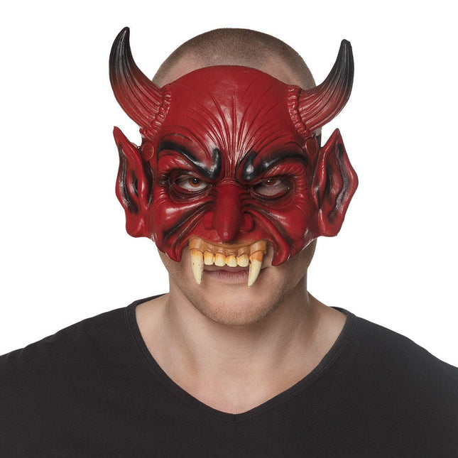 Halloween Masker Duivel Horens van Boland koop je bij Partywinkel