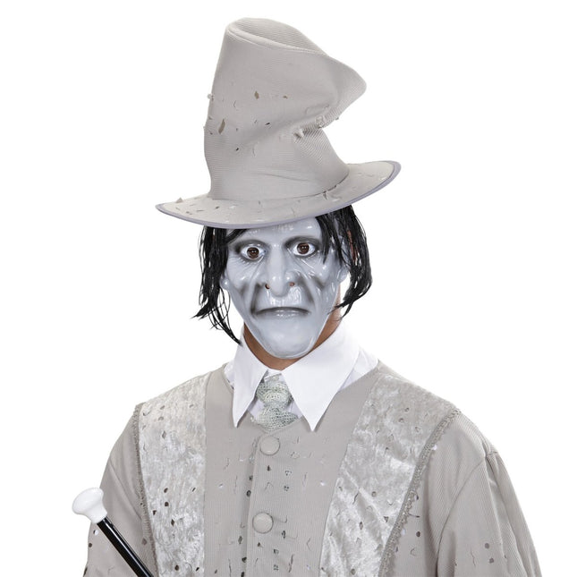 Halloween Masker Grijs Monster van Widmann koop je bij Partywinkel