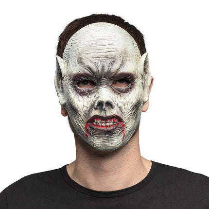 Halloween Masker Grijs Vampier van Boland koop je bij Partywinkel