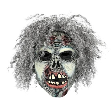 Halloween Masker Grijs Zombie van Boland koop je bij Partywinkel