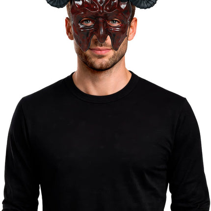Halloween Masker Half Duivel van Fiestas Guirca koop je bij Partywinkel