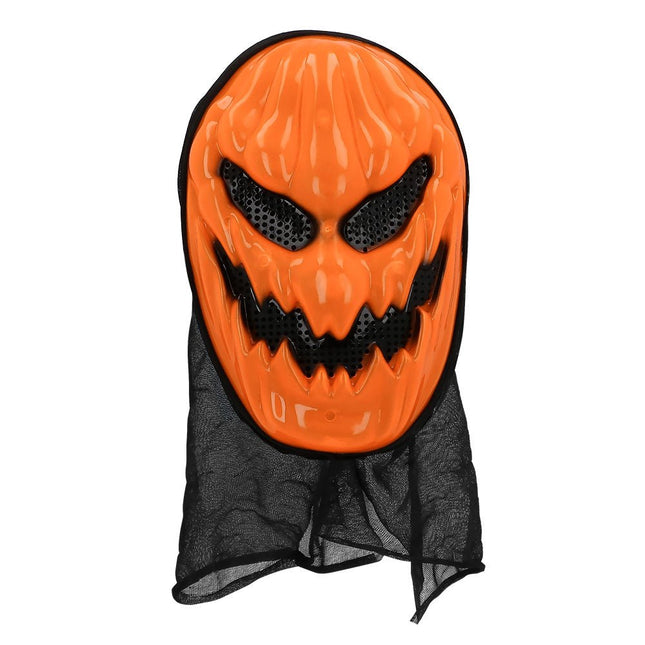 Halloween Masker Oranje Pompoen van Boland koop je bij Partywinkel