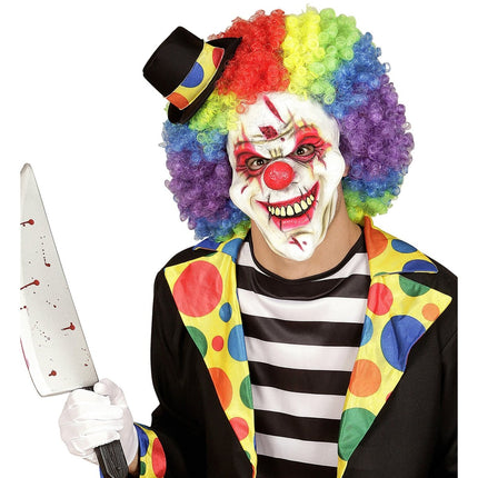 Halloween Masker Regenboog Clown van Widmann koop je bij Partywinkel
