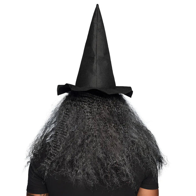 Halloween Masker Zwart Heks van Boland koop je bij Partywinkel