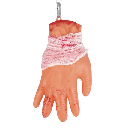 Halloween Nep Hand Aan Ketting 63cm van Boland koop je bij Partywinkel