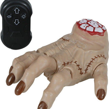 Halloween Nep Hand Beweegbaar Met Afstandsbediening 18cm van Fiestas Guirca koop je bij Partywinkel