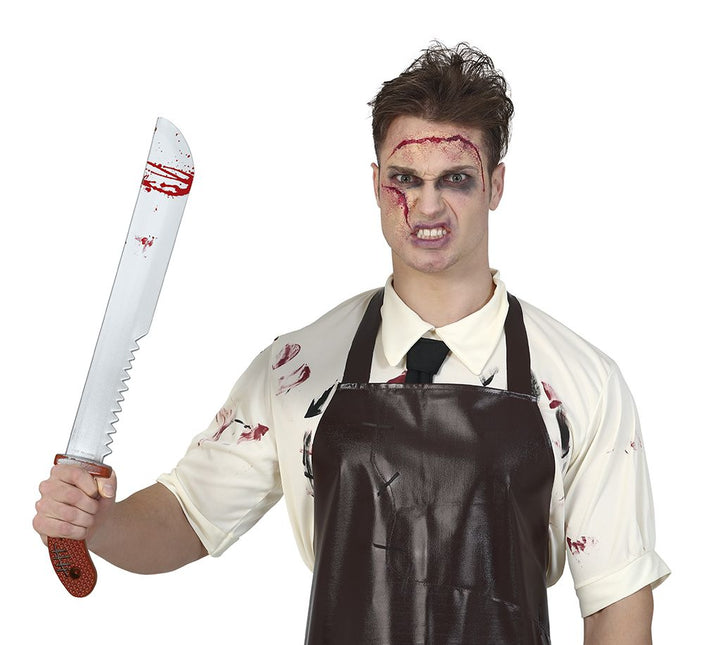 Halloween Nep Machete Met Zaag 60cm - Partywinkel - 8434077161425