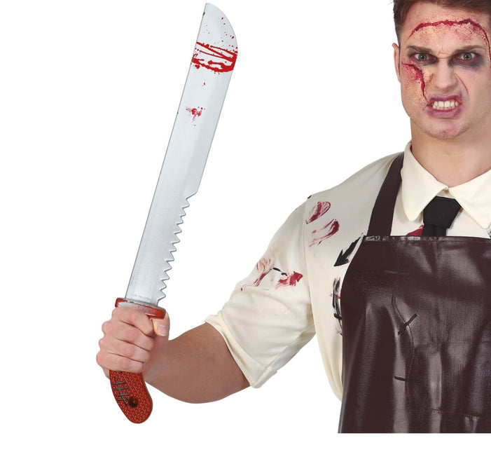 Halloween Nep Machete Met Zaag 60cm - Partywinkel - 8434077161425
