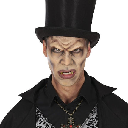 Halloween Nep Tanden Goud Hoektand 2st - Partywinkel - 8434077209028
