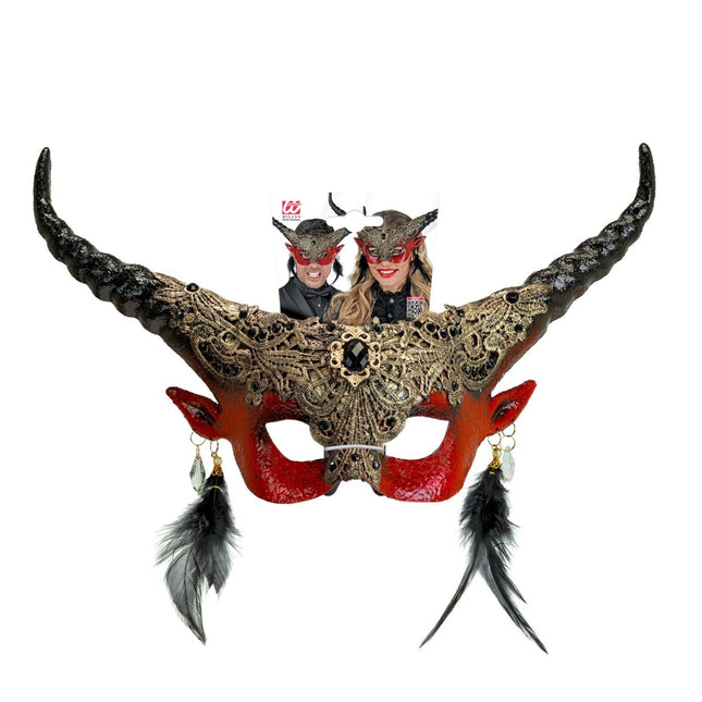 Halloween Oogmasker Duivel van Widmann koop je bij Partywinkel