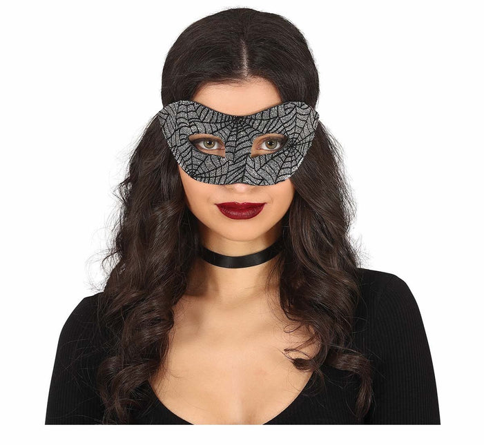 Halloween Oogmasker Spinnenweb van Fiestas Guirca koop je bij Partywinkel