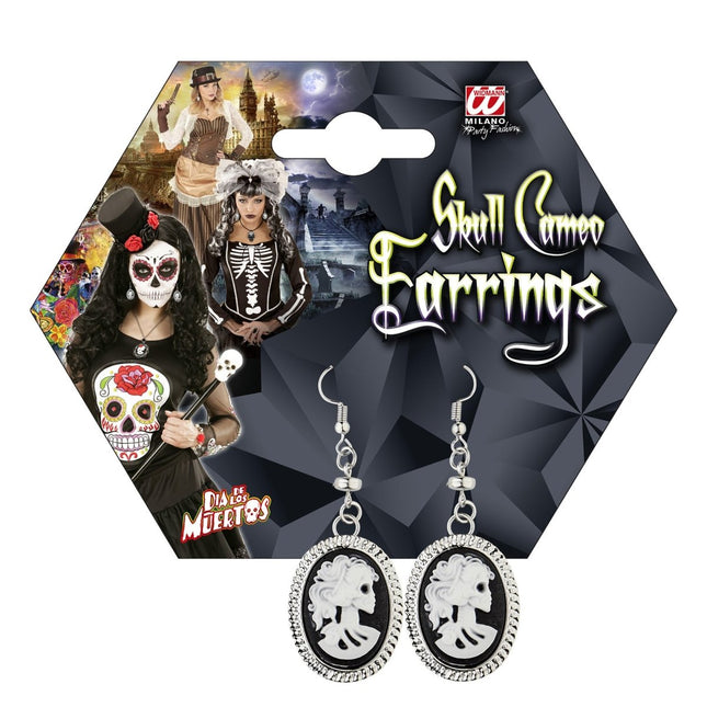 Halloween Oorbellen Schedel van Widmann koop je bij Partywinkel