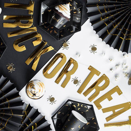 Halloween Papieren Waaiers Set 32 - 40cm 2 delig van Partydeco koop je bij Partywinkel