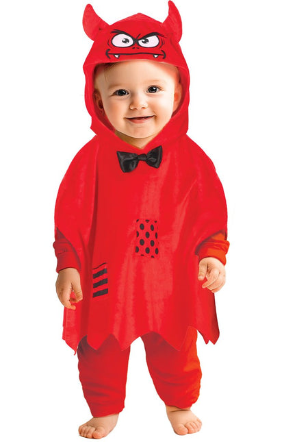 Halloween Poncho Baby Duivel van Fiestas Guirca koop je bij Partywinkel