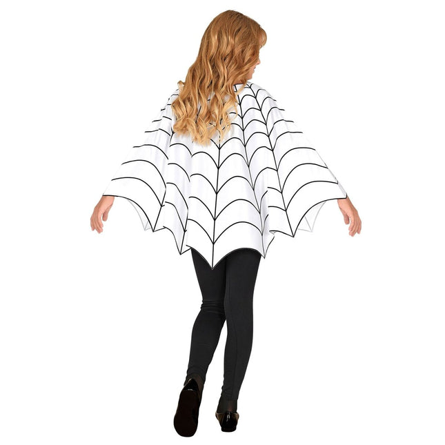 Halloween Poncho Kind Spinnenweb van Widmann koop je bij Partywinkel