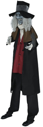 Halloween Pop Begrafenisondernemer Met Licht, Geluid En Beweging 2,3m van Fiestas Guirca koop je bij Partywinkel