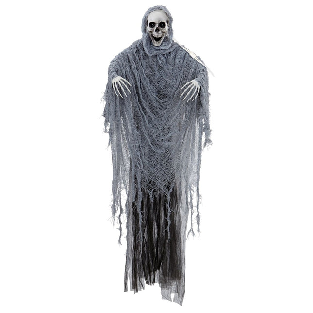 Halloween Pop Grijs Magere Hein Met Geluid, Licht En Beweging van Widmann koop je bij Partywinkel