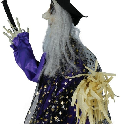 Halloween Pop Heks Met Licht, Geluid En Beweging 75cm van Fiestas Guirca koop je bij Partywinkel