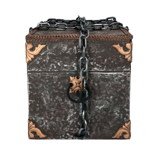 Halloween Pop Piraten Schatkist Met Beweging, Licht en Geluid 50cm van Boland koop je bij Partywinkel