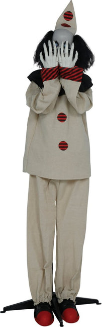 Halloween Pop Scare Clown Met Licht, Geluid En Beweging 1,85m van Fiestas Guirca koop je bij Partywinkel