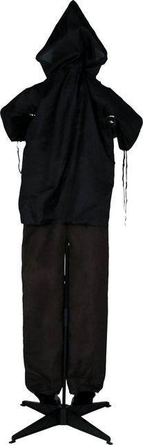 Halloween Pop Skelet Met Licht, Geluid En Beweging Zwart 1,8m van Fiestas Guirca koop je bij Partywinkel