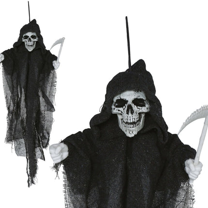 Halloween Pop Skelet Met Zeis van Fiestas Guirca koop je bij Partywinkel