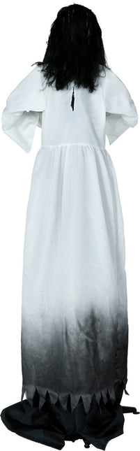 Halloween Pop Zombie Vrouw Met Licht, Geluid En Beweging 1,8m van Fiestas Guirca koop je bij Partywinkel