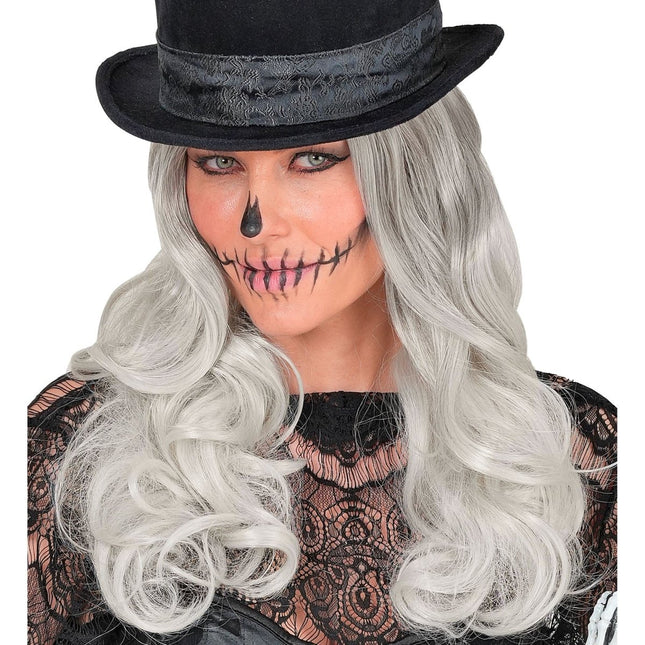 Halloween Pruik Lichtgrijs van Widmann koop je bij Partywinkel