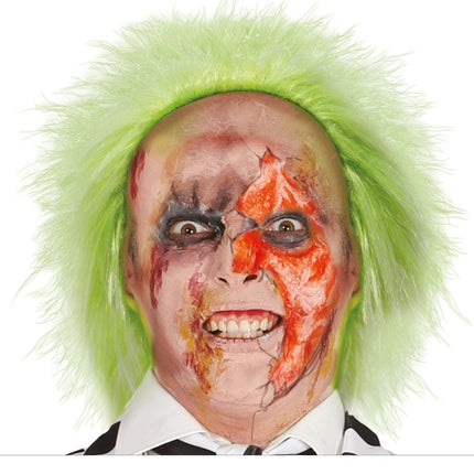 Halloween Pruik Lime Groen - Partywinkel - 8434077480847