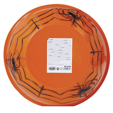 Halloween Schaal Oranje 27x9cm van Fiestas Guirca koop je bij Partywinkel