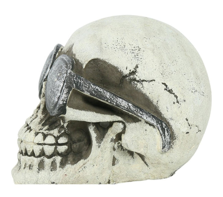 Halloween Schedel Bril 11cm van Fiestas Guirca koop je bij Partywinkel