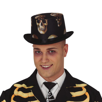 Halloween Schedel Hoed van Fiestas Guirca koop je bij Partywinkel