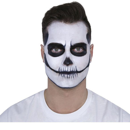 Halloween Schminkset Zwart Wit 4 delig - Partywinkel - 8434077157992