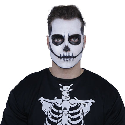 Halloween Schminkset Zwart Wit 4 delig - Partywinkel - 8434077157992