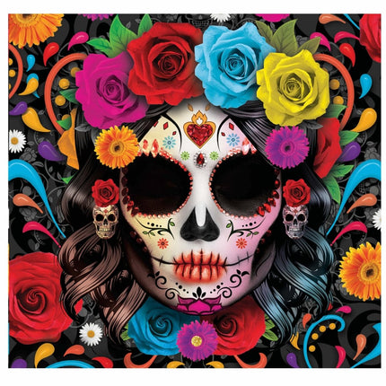 Halloween Servetten Doodshoofd 33cm van Fiestas Guirca koop je bij Partywinkel