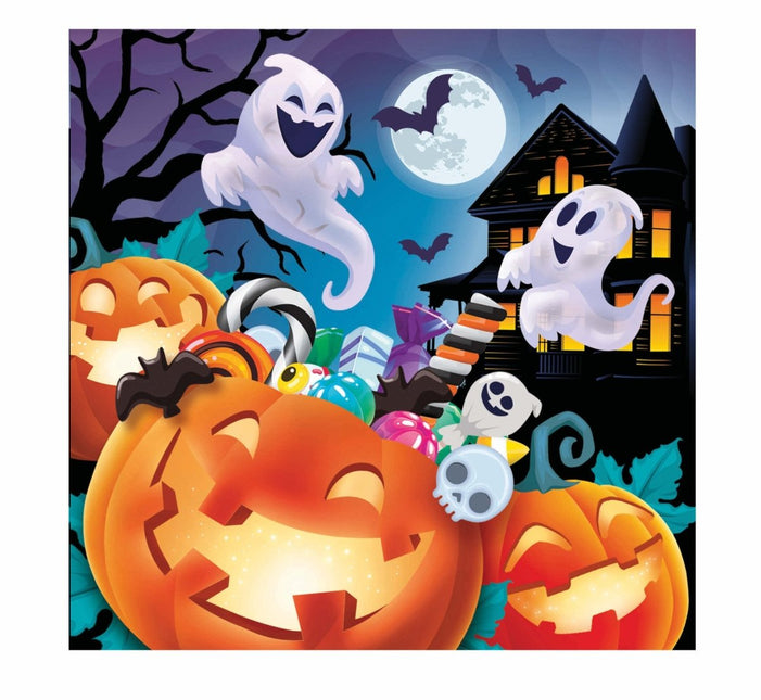 Halloween Servetten Pompoenen 33cm van Fiestas Guirca koop je bij Partywinkel
