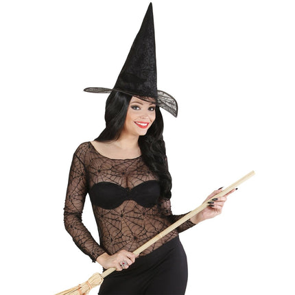 Halloween Shirt Dames Spinnenweb van Widmann koop je bij Partywinkel