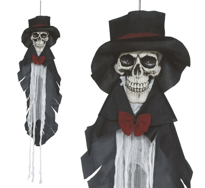 Halloween Skelet Bruidegom Licht, Geluid En Beweging 1,10m van Fiestas Guirca koop je bij Partywinkel