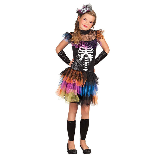 Halloween Skelet Kostuum Prinses Kind van Boland koop je bij Partywinkel