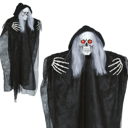 Halloween Skelet Met Licht, Geluid En Beweging 90cm van Fiestas Guirca koop je bij Partywinkel