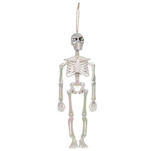 Halloween Skelet Parelmoer 32cm van Boland koop je bij Partywinkel