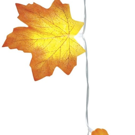 Halloween Slinger Leds Pompoenbladeren - Partywinkel - 8434077249949