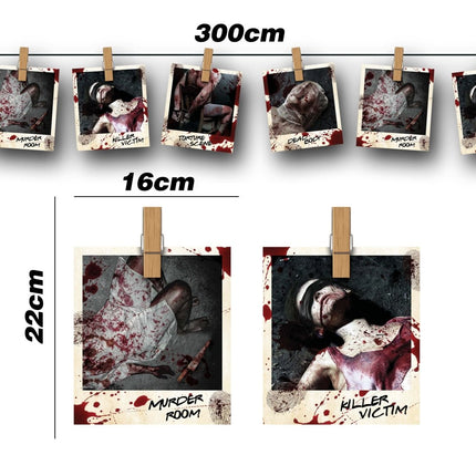 Halloween Slinger Misdaad Foto'S 2,74m - Partywinkel - 8434077268742