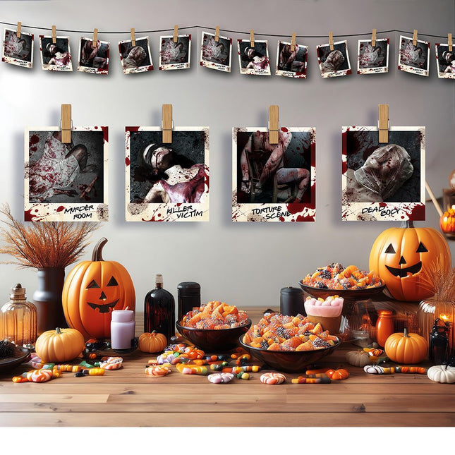 Halloween Slinger Misdaad Foto'S 2,74m - Partywinkel - 8434077268742