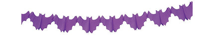 Halloween Slinger Paarse Vleermuizen 3m van Fiestas Guirca koop je bij Partywinkel
