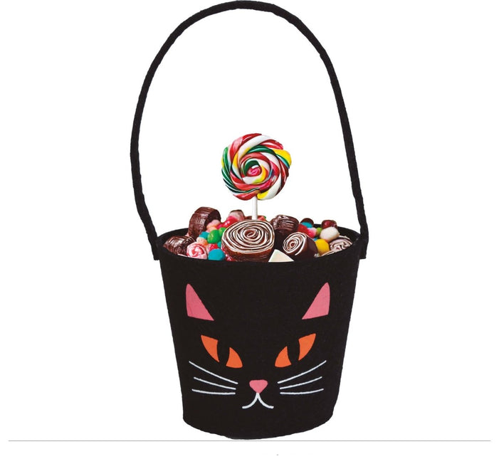 Halloween Snoepbakje Kat 13cm - Partywinkel - 8434077249833