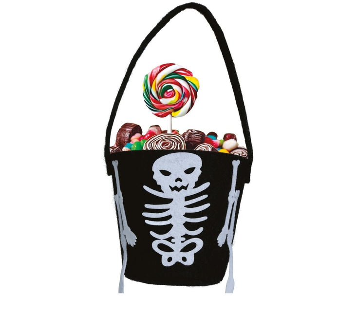 Halloween Snoepbakje Skelet 12cm - Partywinkel - 8434077249840